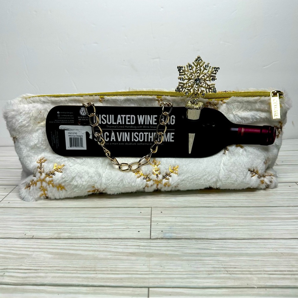 Wild Eye Designs Insulated Wine Bag with Bottle stopper
